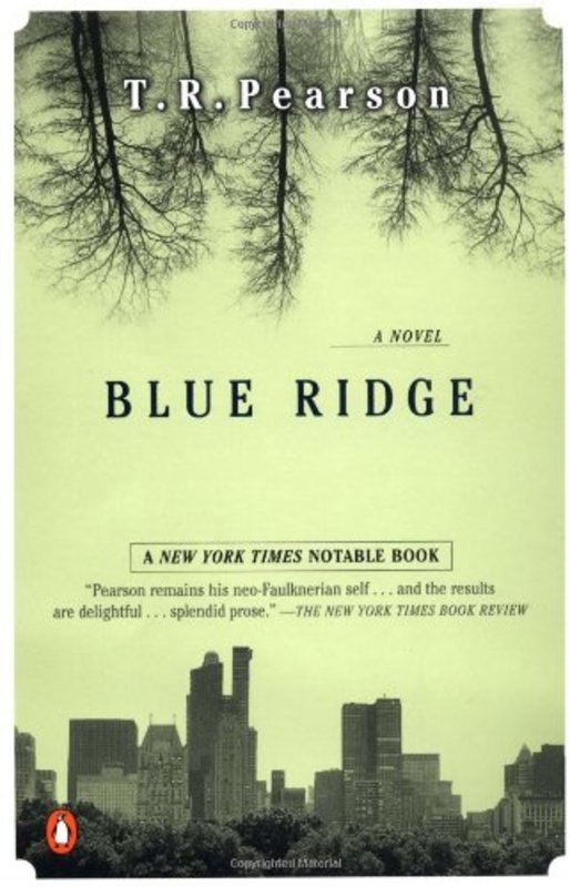 Book cover for "Blue Ridge" by TR Pearson