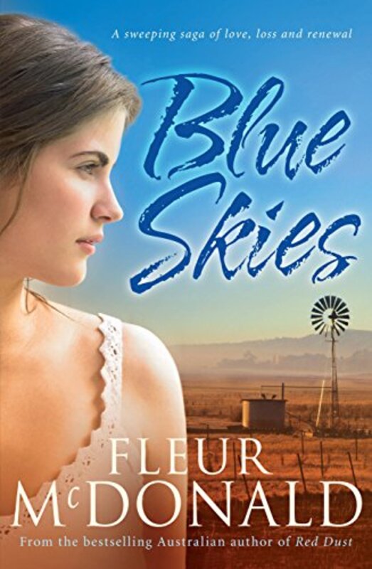 Book cover for "Blue Skies" by Fleur McDonald