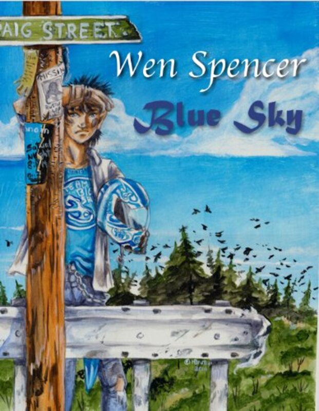 Book cover for "Blue Sky" by Wen Spencer