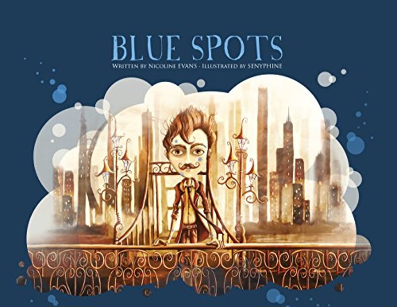 Book cover for "Blue Spots" by Nicoline Evans