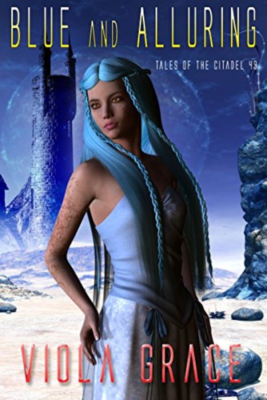 Book cover for "Blue and Alluring" by Viola Grace