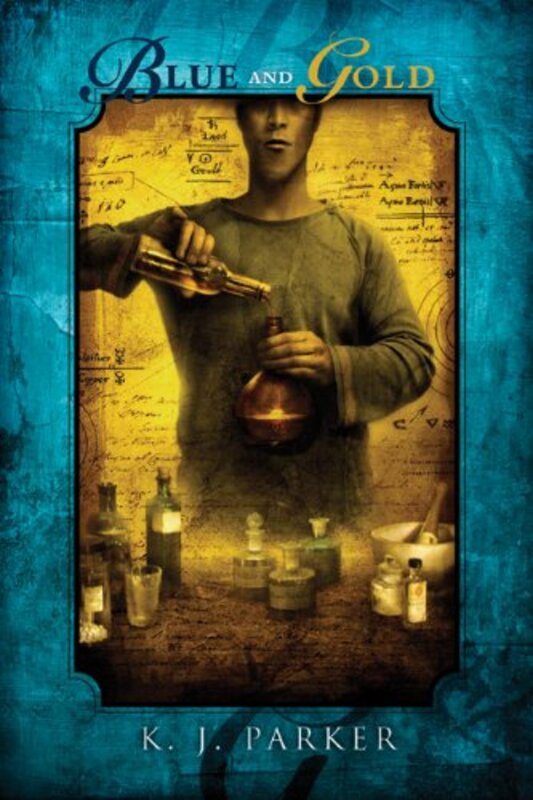 Book cover for "Blue and Gold" by Tom Holt