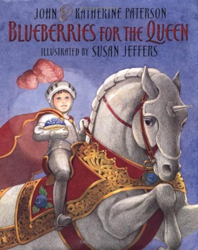 Book cover for "Blueberries for the Queen" by Katherine Paterson