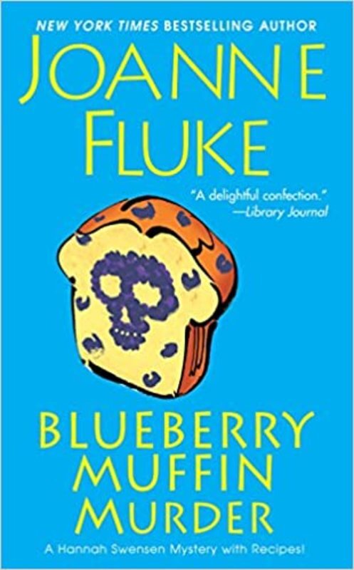 Book cover for "Blueberry Muffin Murder" by Joanne Fluke