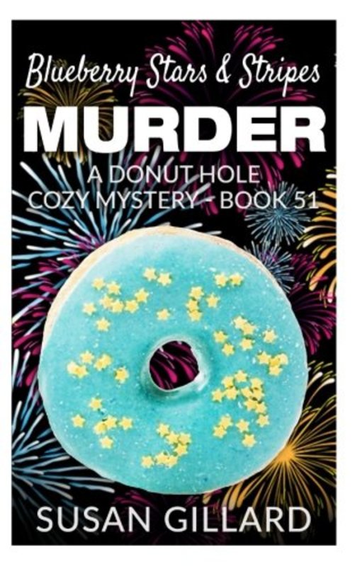 Book cover for "Blueberry Stars and Stripes Murder" by Susan Gillard