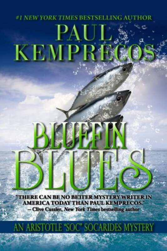 Book cover for "Bluefin Blues" by Paul Kemprecos