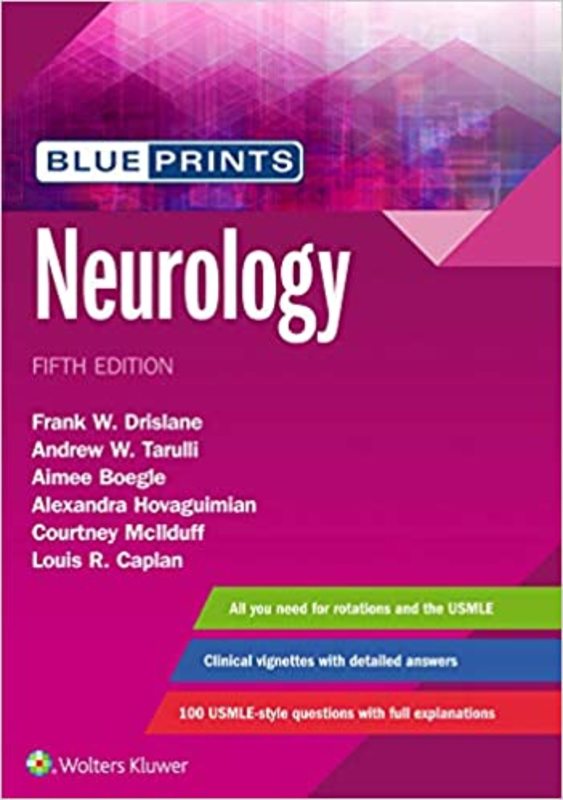 Book cover for "Blueprints Neurology" by Frank Drislane M.D.
