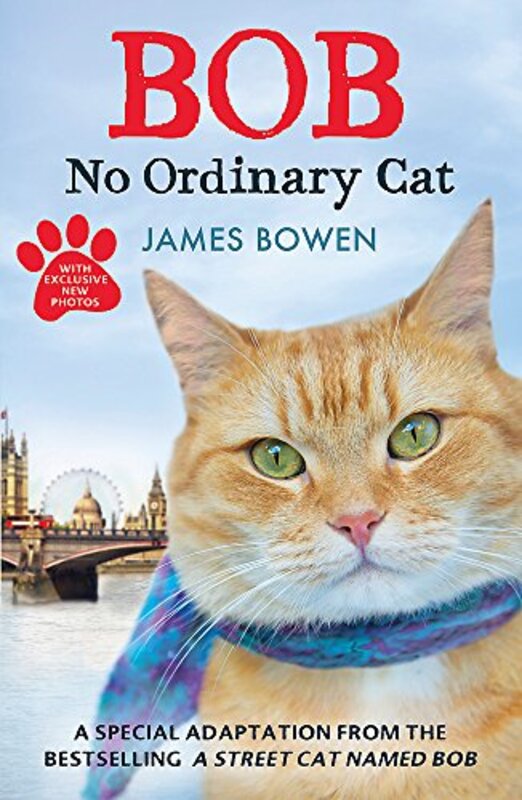 Book cover for "Bob: No Ordinary Cat" by James Bowen