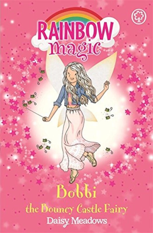 Book cover for "Bobbi the Bouncy Castle Fairy" by Daisy Meadows