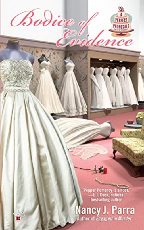 Book cover for "Bodice of Evidence" by Nancy J Parra