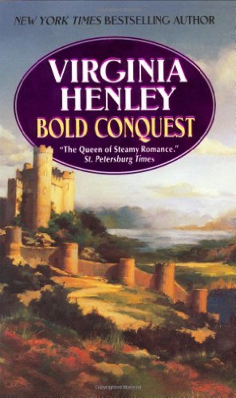 Book cover for "Bold Conquest" by Virginia Henley