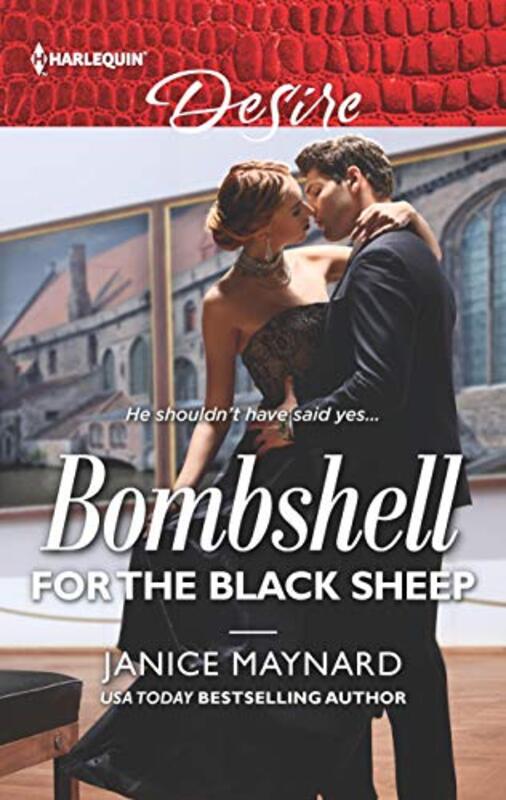 Book cover for "Bombshell for the Black Sheep" by Janice Maynard