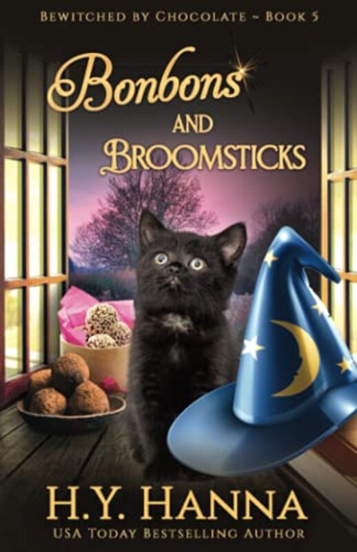 Book cover for "Bonbons and Broomsticks" by HY Hanna