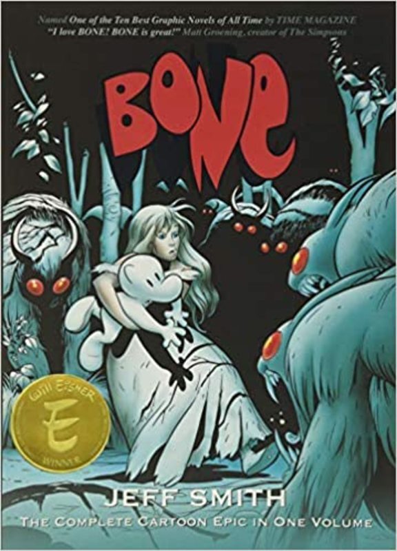Book cover for "Bone" by Jeff Smith
