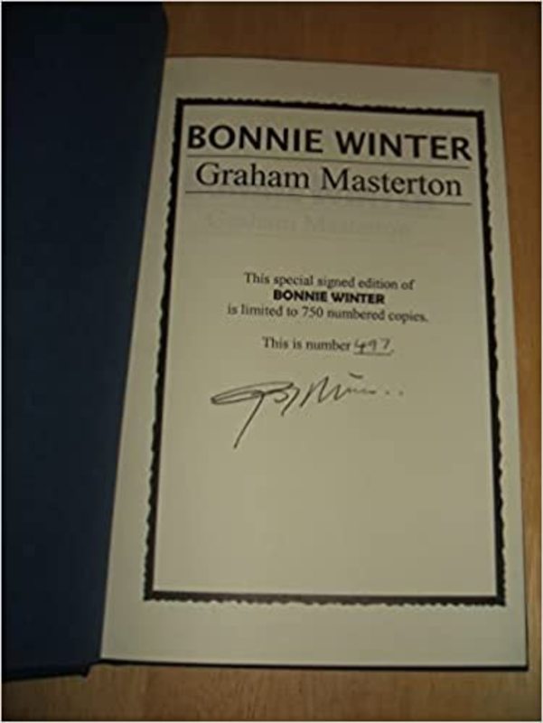 Book cover for "Bonnie Winter" by Graham Masterton