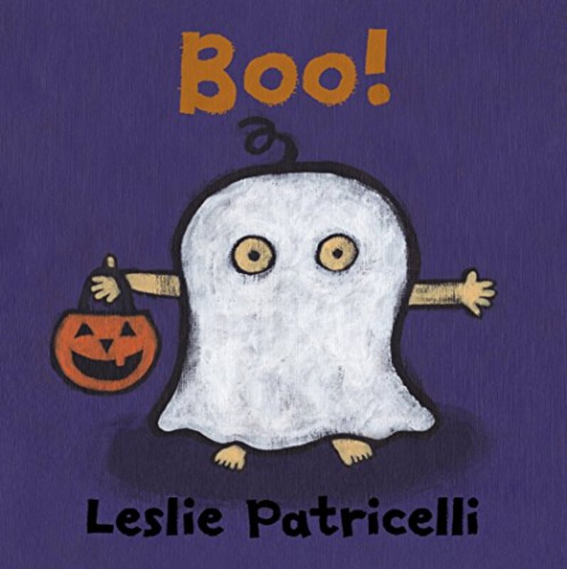 Book cover for "Boo!" by Leslie Patricelli
