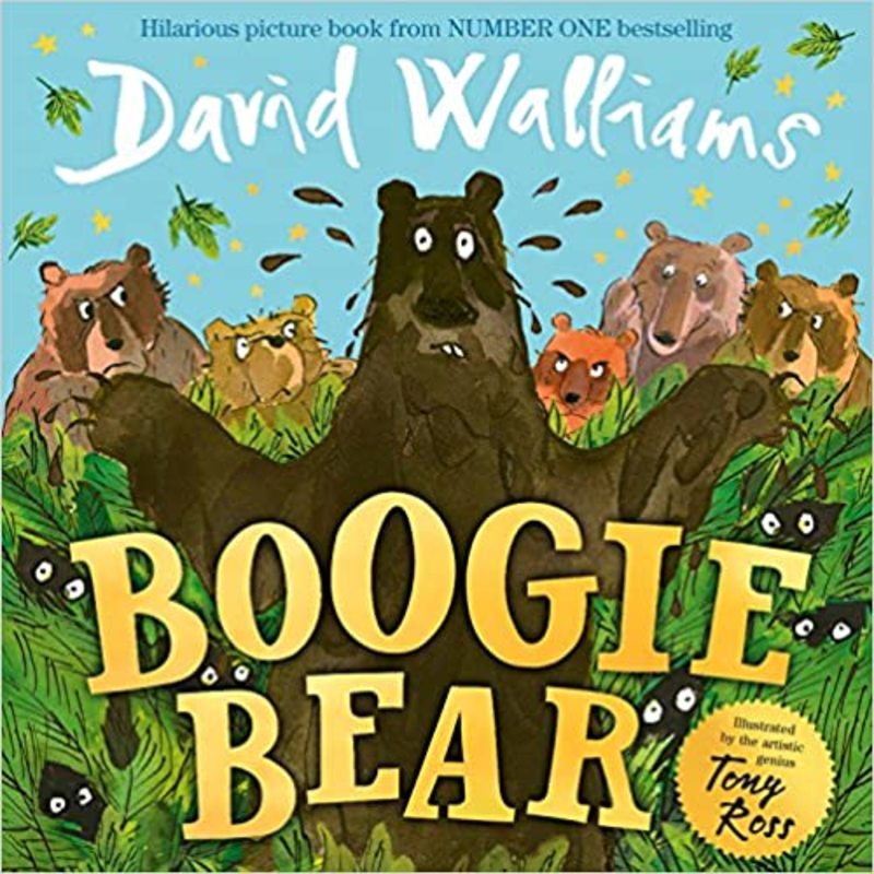 Book cover for "Boogie Bear" by David Walliams