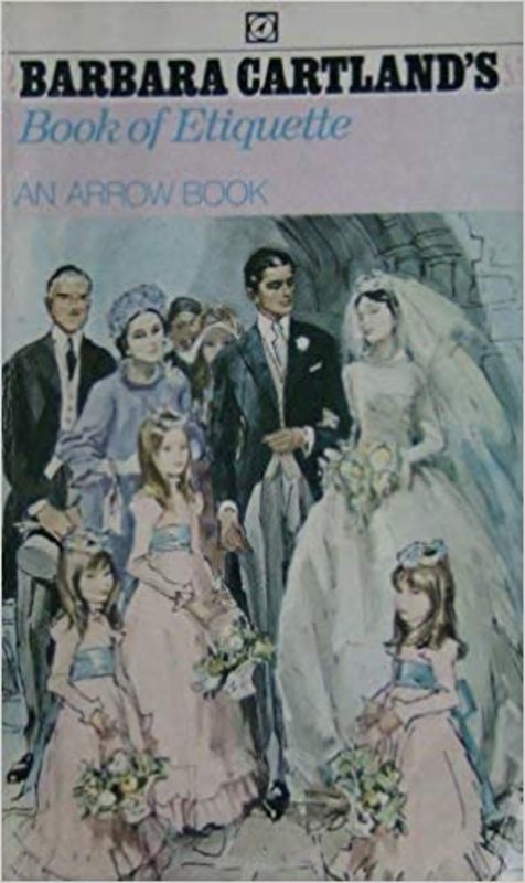 Book cover for "Book of Etiquette" by Barbara Cartland