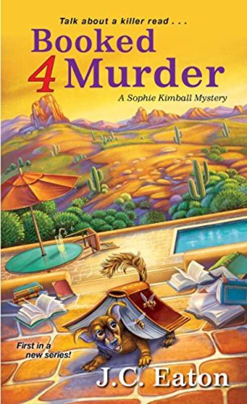 Book cover for "Booked 4 Murder" by JC Eaton
