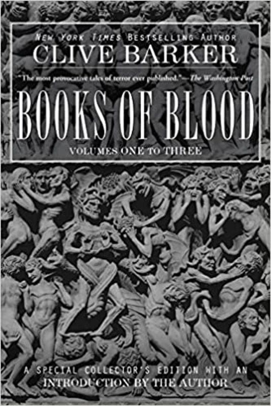 Book cover for "Books of Blood" by Clive Barker