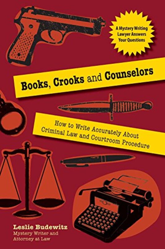Book cover for "Books, Crooks and Counselors" by Leslie Ann Budewitz