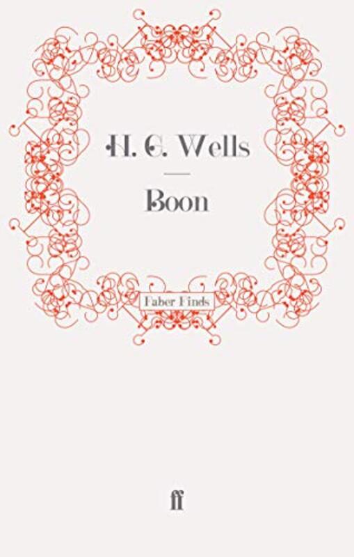 Book cover for "Boon" by HG Wells