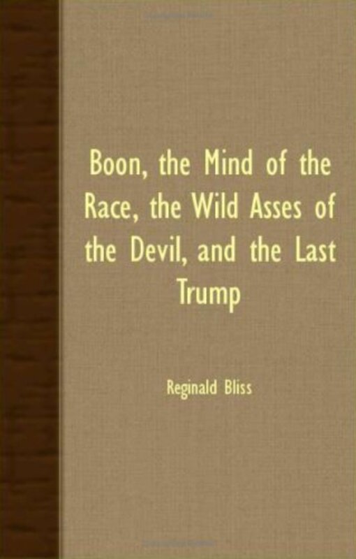 Book cover for "Boon, the Mind of the Race" by HG Wells