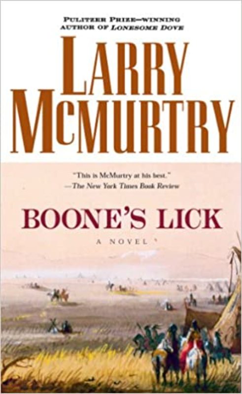 Book cover for "Boone's Lick" by Larry McMurtry