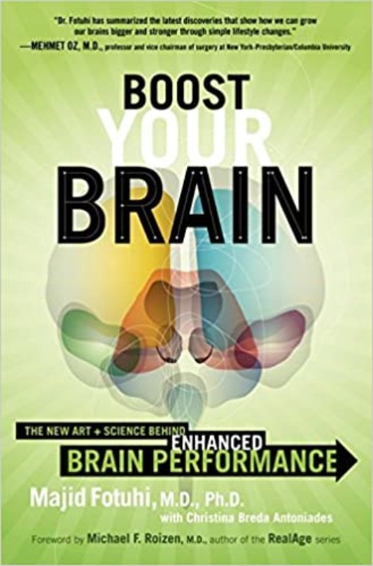 Book cover for "Boost Your Brain" by Majid Fotuhi
