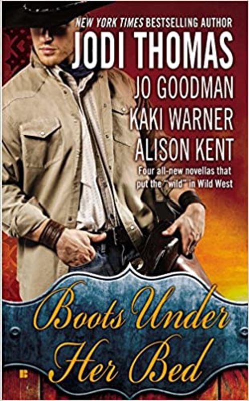 Book cover for "Boots Under Her Bed" by Jodi Thomas
