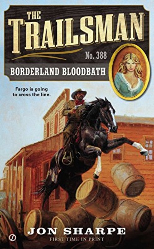 Book cover for "Borderland Bloodbath" by Jon Sharpe