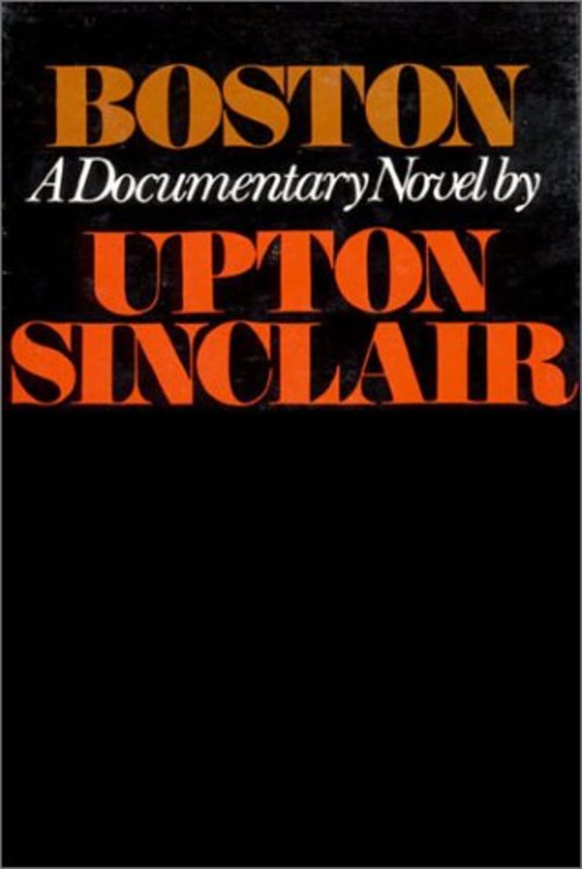 Book cover for "Boston" by Upton Sinclair