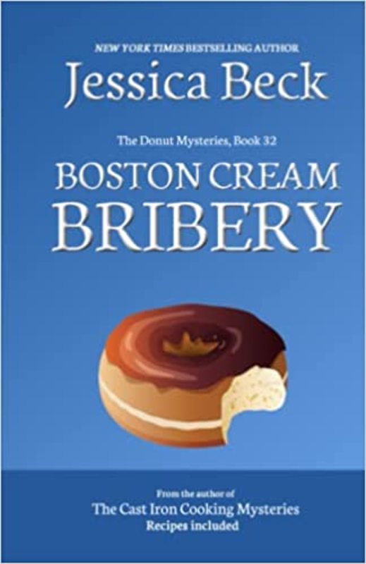 Book cover for "Boston Cream Bribery" by Jessica Beck