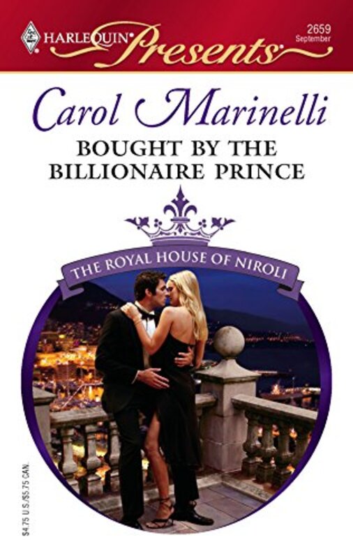 Book cover for "Bought by the Billionaire Prince" by Carol Marinelli