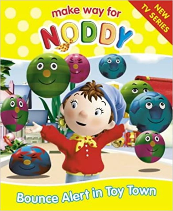 Book cover for "Bounce Alert In Toy Town" by Enid Blyton