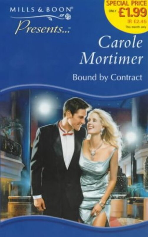 Book cover for "Bound by Contract" by Carole Mortimer