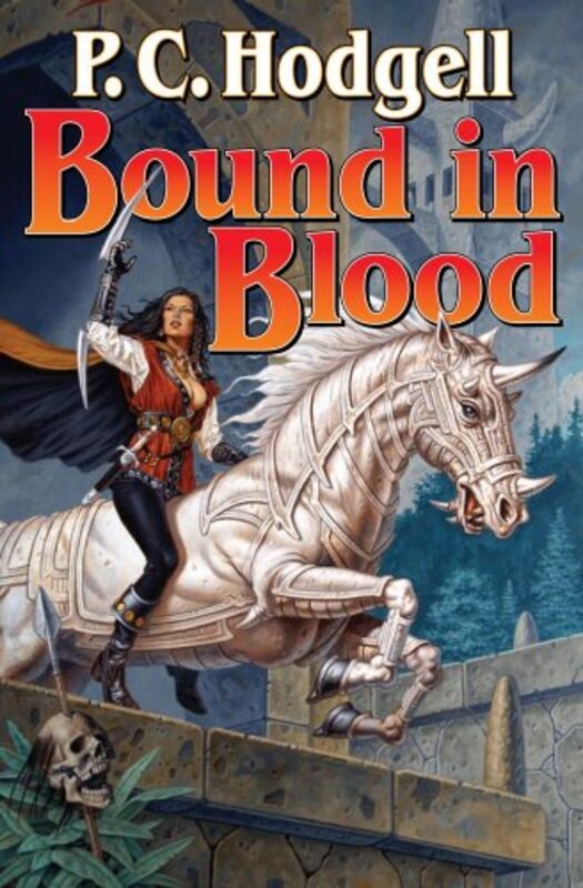 Book cover for "Bound in Blood" by PC Hodgell