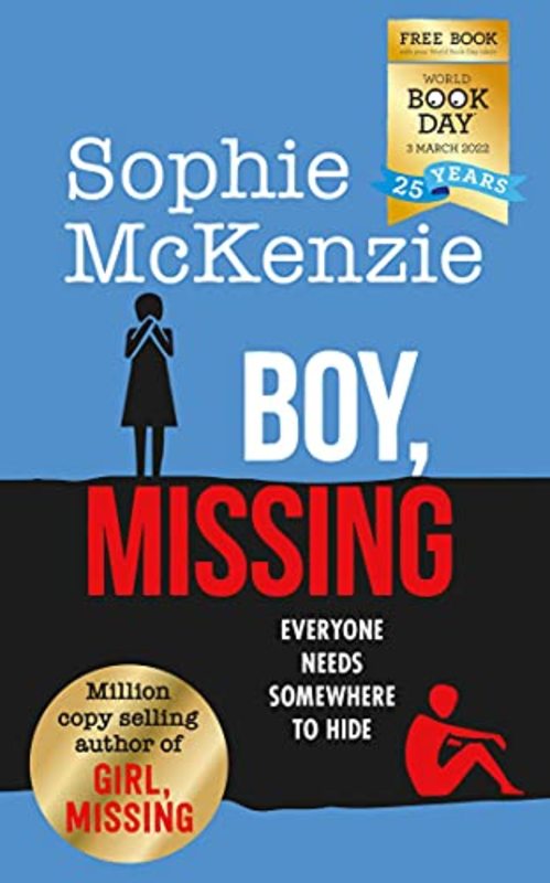Book cover for "Boy, Missing: World Book Day 2022" by Sophie McKenzie