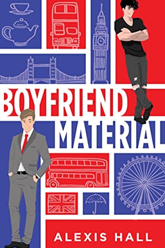 Book cover for "Boyfriend Material" by Alexis Hall