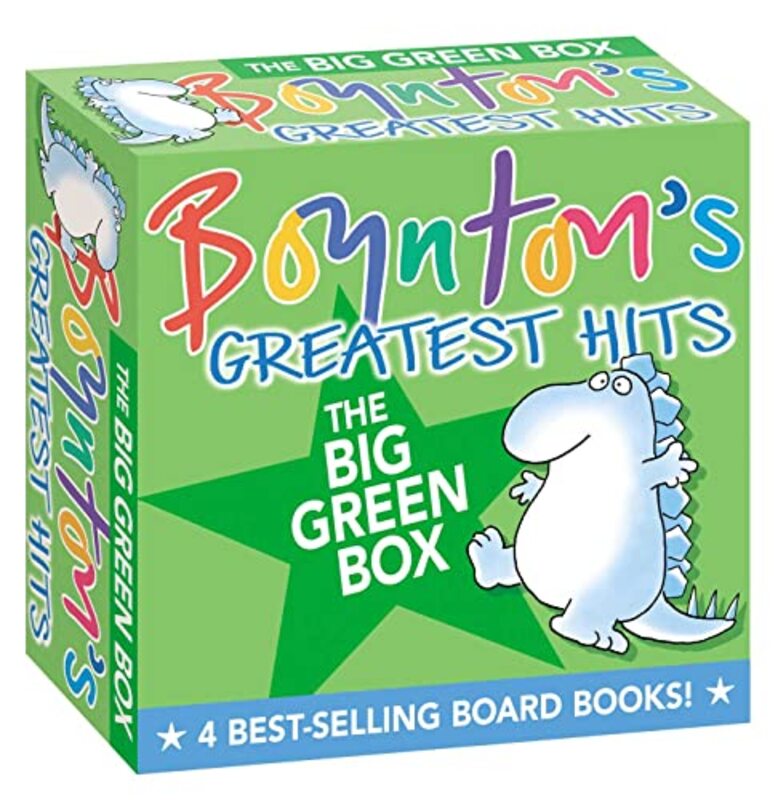 Book cover for "Boynton's Greatest Hits The Big Green Box" by Sandra Boynton