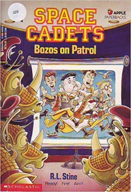 Book cover for "Bozos on Patrol" by R.L. Stine