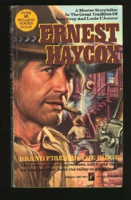 Book cover for "Brand Fires on the Ridge" by Ernest Haycox