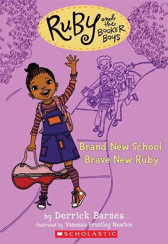 Book cover for "Brand New School, Brave New Ruby" by Derrick Barnes