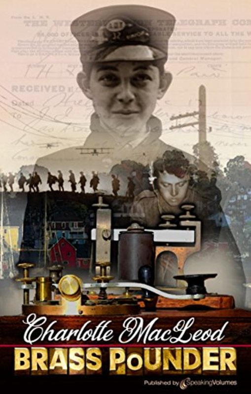 Book cover for "Brass Pounder" by Charlotte MacLeod
