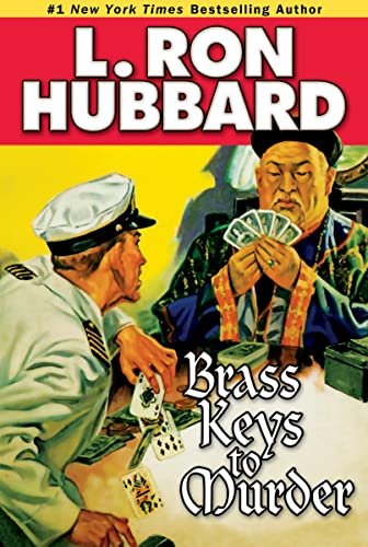 Book cover for "Brass Keys to Murder" by L Ron Hubbard