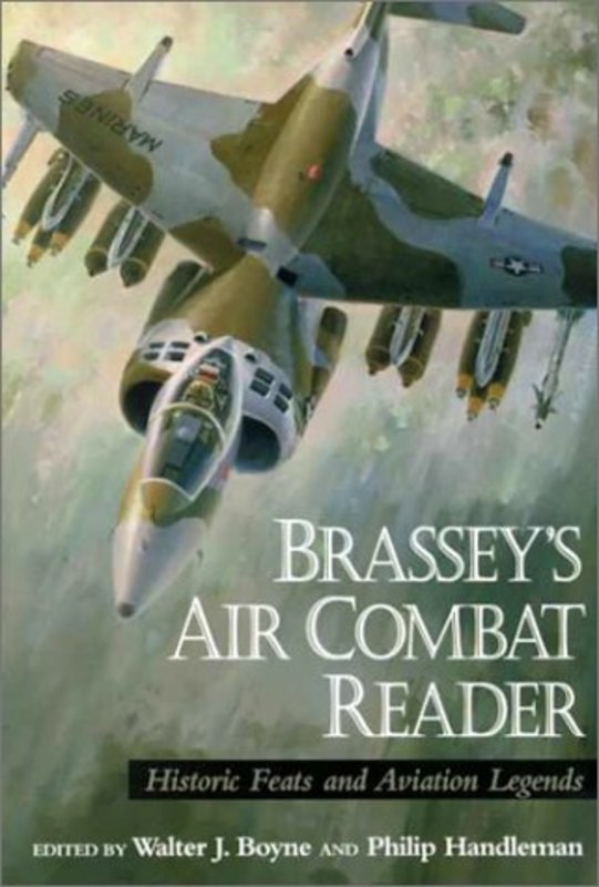 Book cover for "Brassey's Air Combat Reader" by Walter J Boyne