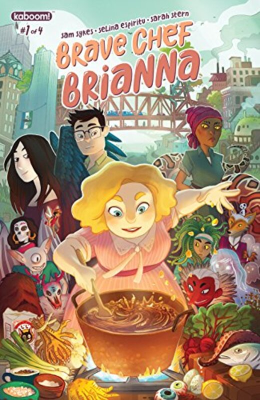 Book cover for "Brave Chef Brianna #1" by Sam Sykes