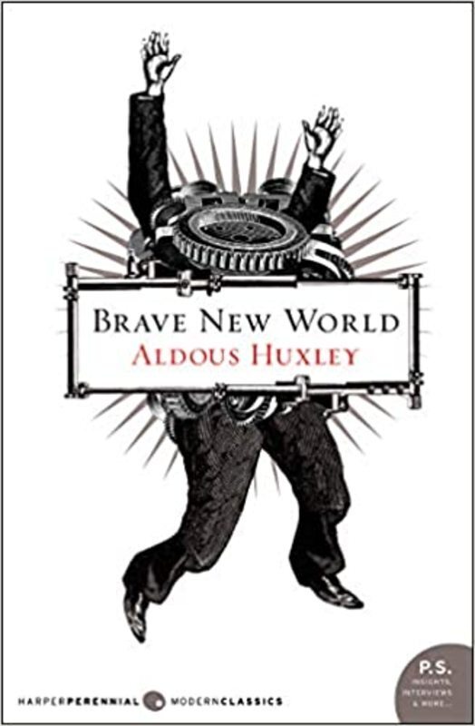 Book cover for "Brave New World" by Aldous Huxley