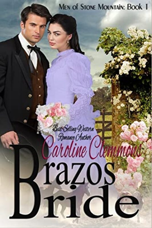 Book cover for "Brazos Bride" by Caroline Clemmons