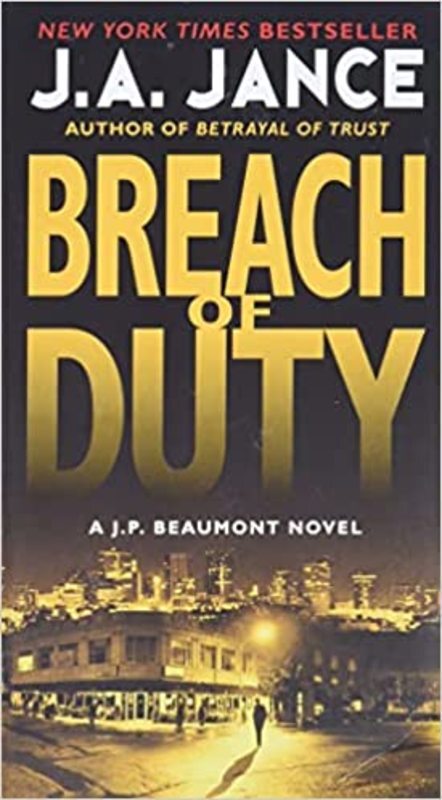 Book cover for "Breach of Duty" by J. A. Jance